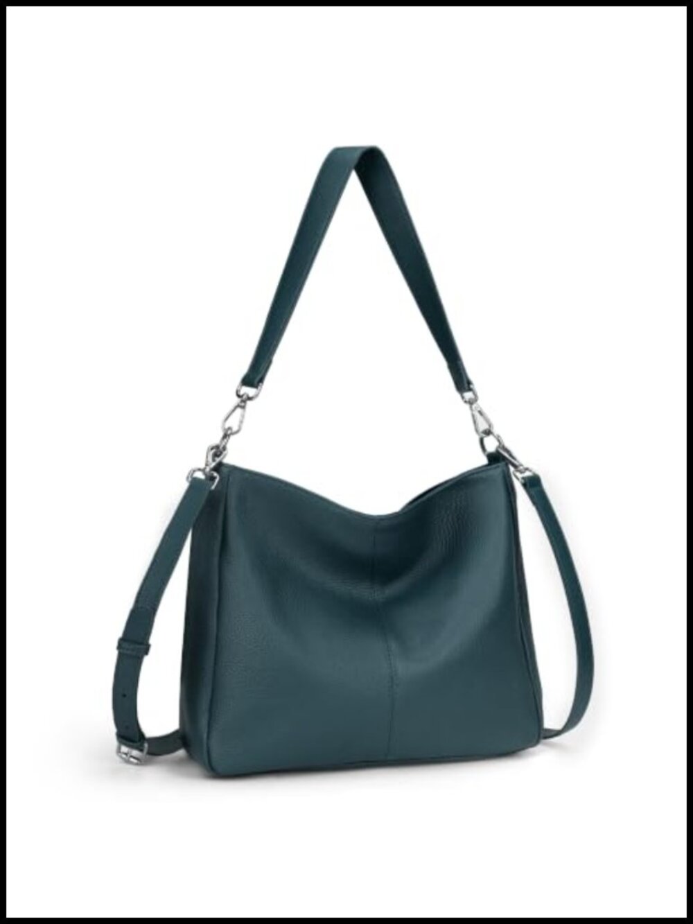 Soft Genuine Leather Hobo Bag Crossbody Shoulder Purse for Women